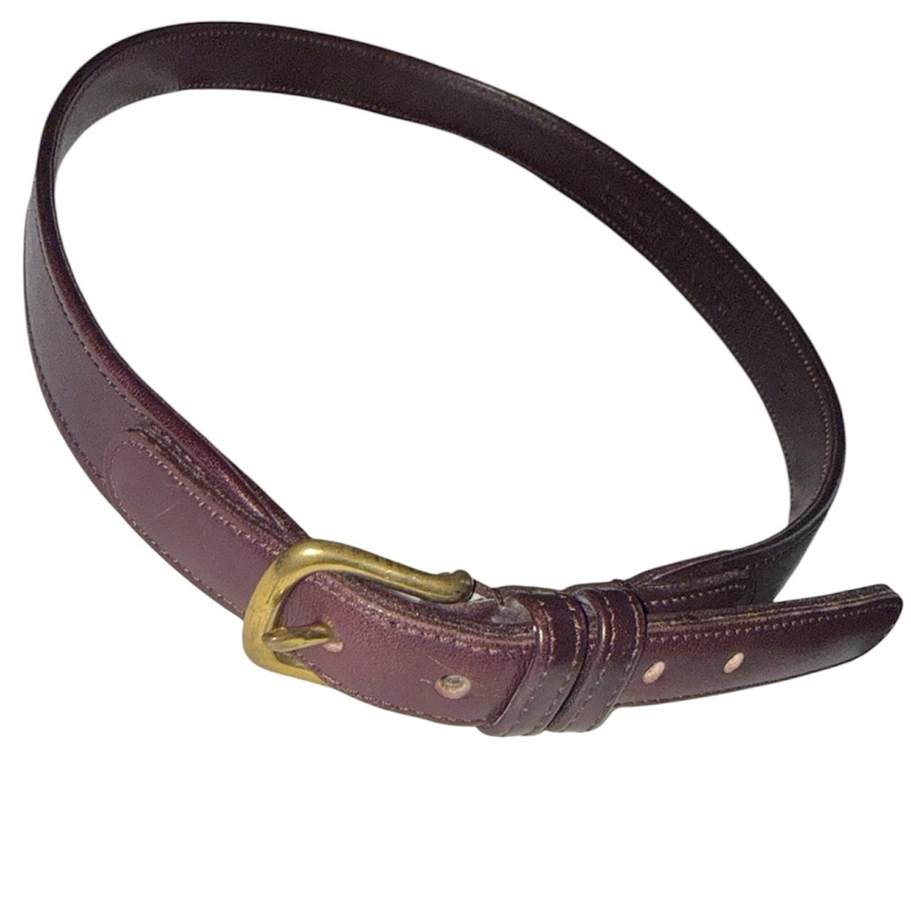 Coach Vintage Burgundy Belt